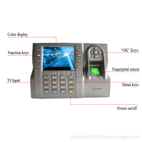 Factory Price Fingerprint Time Attendance and Door Access Control Machine(HF-Iclock580)